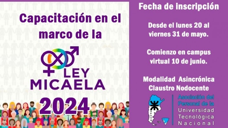 Capacitación en el marco de la Ley Micaela 2024 