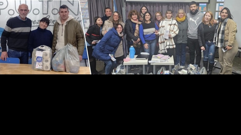 Bolsones alimentarios no perecederos en el INSPT y la Facultad Regional Delta