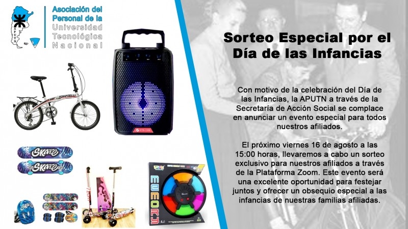 APUTN - Sorteo Especial por el Día de las Infancias