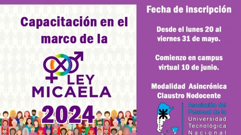 Capacitación en el marco de la Ley Micaela 2024 – Segunda Cohorte