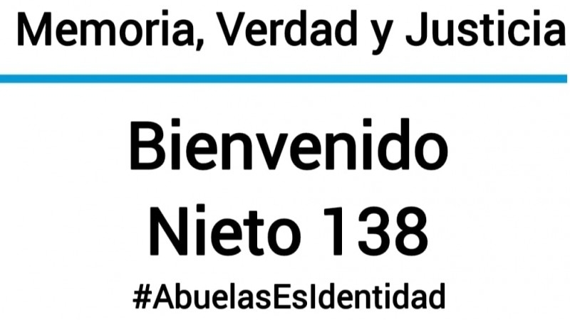La APUTN celebra la restitución del nieto 138