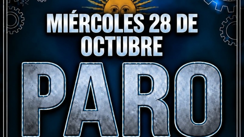 Mi&eacute;rcoles 28 de octubre - Paro sin asistencia a los puestos de trabajo