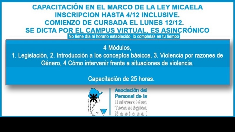 Capacitación en el Marco de la Ley Micaela 