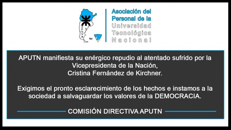 APUTN manifiesta su enérgico repudio