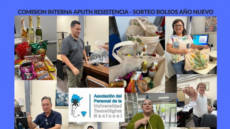 Se sortearon bolsos de año nuevo en la Facultad Regional Resistencia