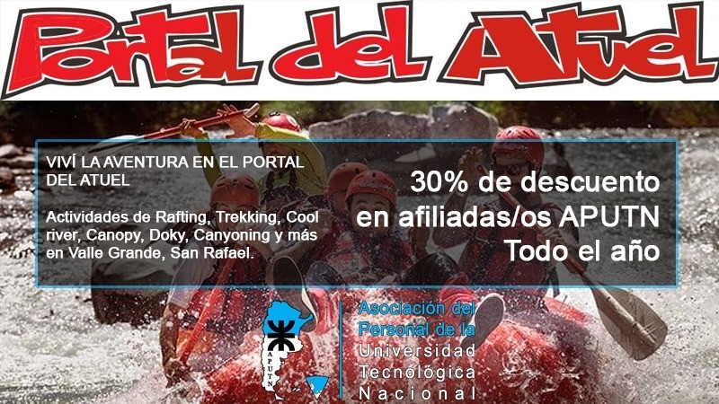 ¡Viví la aventura! - Convenio entre la APUTN y Portal del Atuel