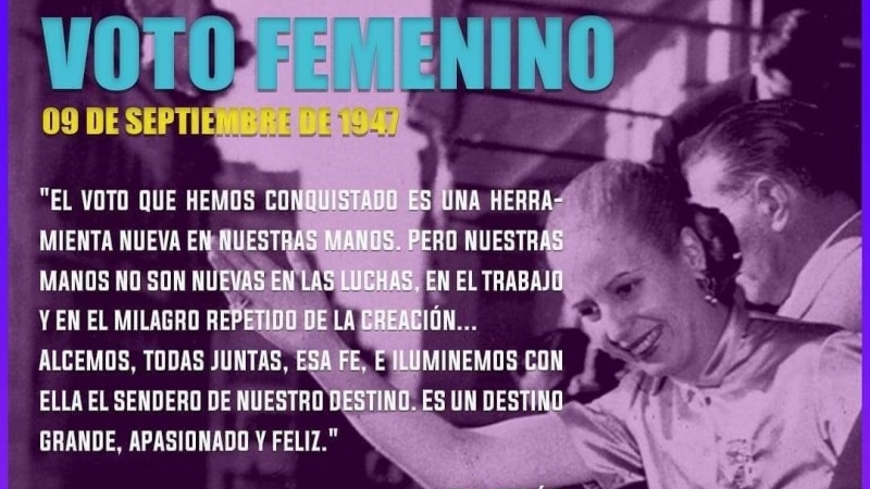 75 años de la Ley del Voto Femenino