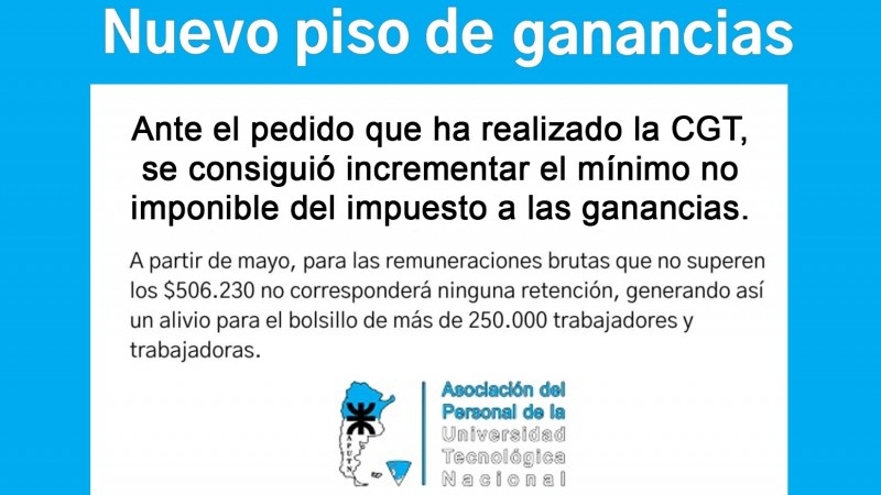 Nuevo piso de ganancias