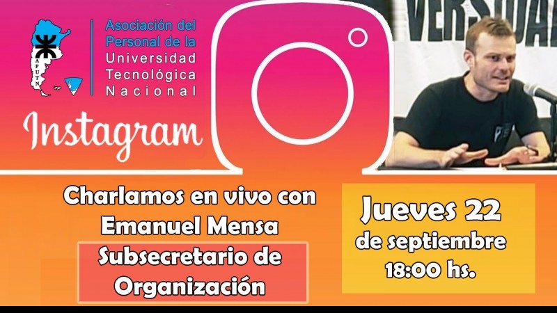 Charlamos en vivo con Emanuel Mensa Subsecretario de Organización