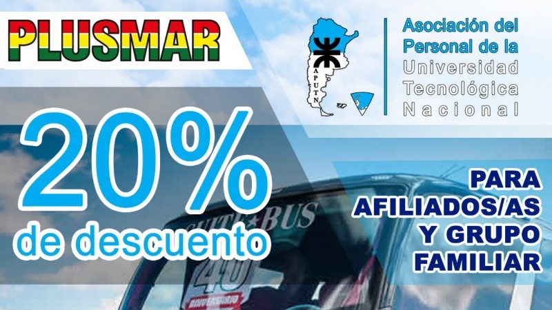 Nuevo convenio APUTN - PLUSMAR 20 % de descuento