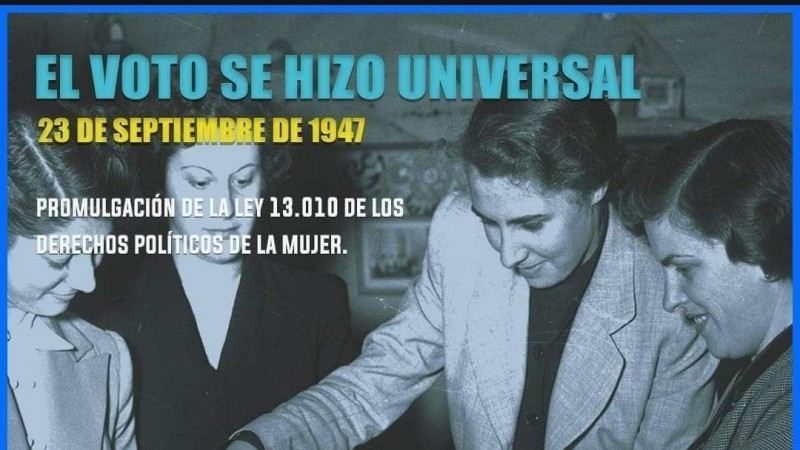 23 de septiembre: Día Nacional de los Derechos Políticos de la Mujer