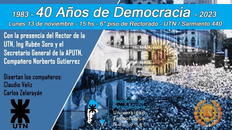 Charla abierta - 40 años de Democracia