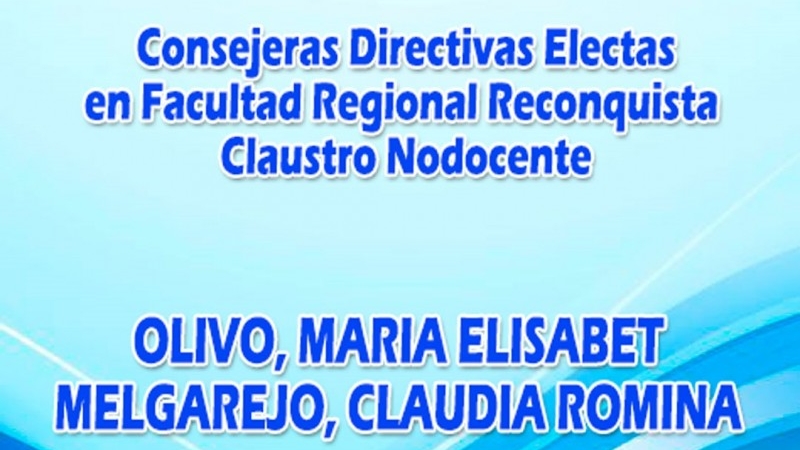 Elecciones de Consejo Directivo en la Facultad Regional Reconquista