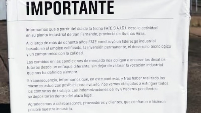 En defensa del trabajo: acompa&ntilde;amiento y solidaridad con los compa&ntilde;eros y compa&ntilde;eras de FATE