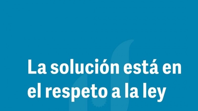 La soluci&oacute;n est&aacute;  en el respeto a la ley