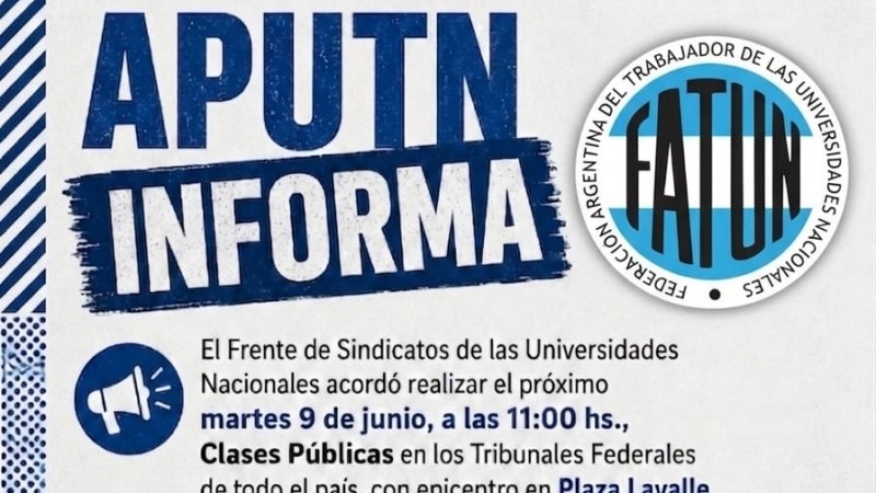APUTN INFORMA - Clases P&uacute;blicas en los Tribunales Federales de todo el pa&iacute;s