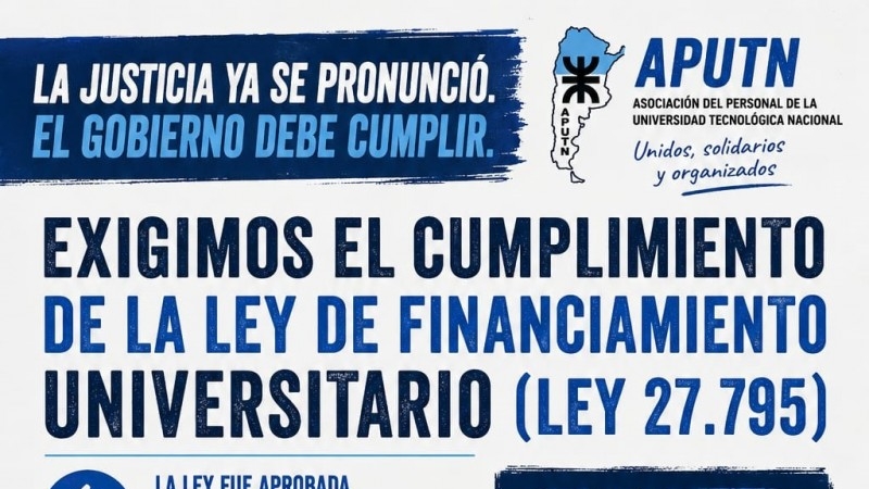 Exigimos el cumplimiento de la Ley de Financiamiento Universitario