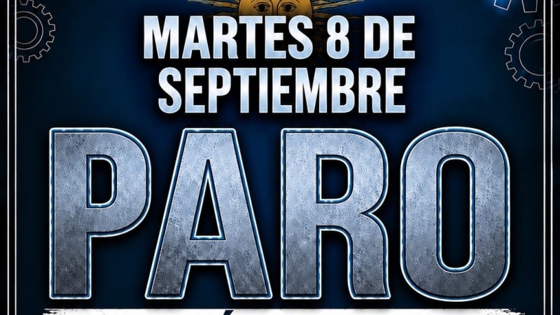 PARO MARTES 8 DE SEPTIEMBRE