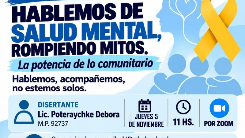 Charla: hablemos de salud mental, rompiendo mitos