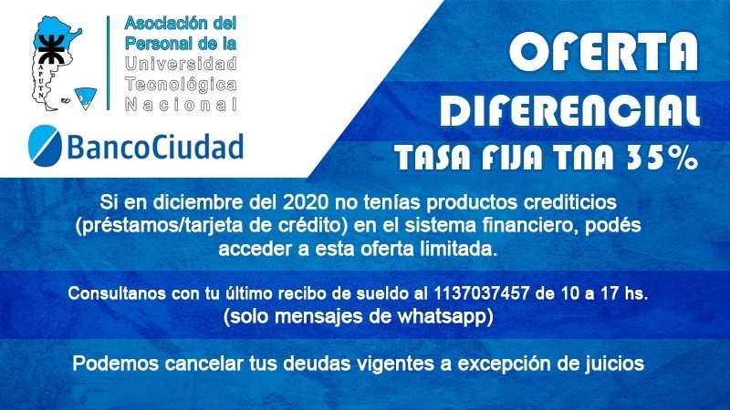 Firma de convenio entre la APUTN y el Banco Ciudad
